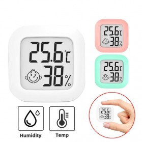 DIZAINLIFE Thermometer Hygrometer Digital LCD Display - ZL105 - White