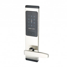 XIMIIR Gagang Pintu Elektrik Password Key Card Door Right Pull - XM 2022 - Silver
