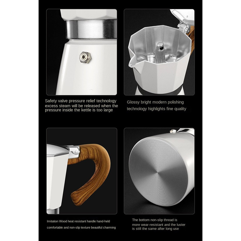 Alloet Espresso Coffee Maker Moka Pot 