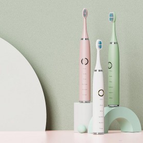 VGR Sikat Gigi Elektrik Toothbrush Rechargeable - L1 - White - 7