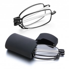 KLASSNUM Kacamata Baca Rabun Dekat Folding Reading Glasses +2.5 - HM642 - Black