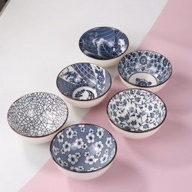 Yurang Mangkuk Keramik Bowl Japanese Style 6 PCS - TY-751 - White