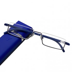 Kacamata Pria - AHORA Kacamata Baca Rabun Dekat Anti Blue Light Reading Glasses +1.5 - A642 - Blue