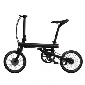 Xiaomi QiCycle Sepeda Elektrik Lipat Smart Bicycle (Tanpa Baterai) - Black - 1