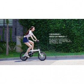 Xiaomi QiCycle Sepeda Elektrik Lipat Smart Bicycle (Tanpa Baterai) - Black - 8