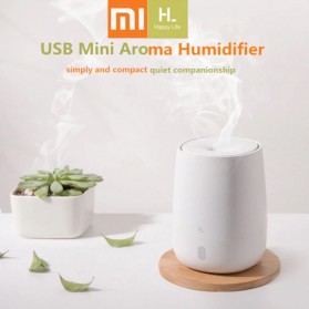 Happy Life Air Humidifier Aromatherapy Oil Diffuser RGB Light 120ML - HL-EOD01 - White - 1