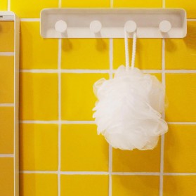 Qualitell Sponge Mandi Shower Ball Cleaning Bath 2 PCS - White - 2