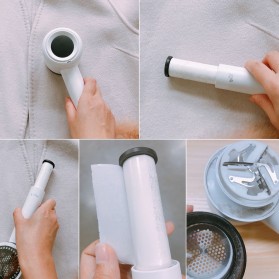 DEERMA Portable Lint Remover Penghilang Bulu Serat Kain Sweater - DEM-MQ811 - White - 6