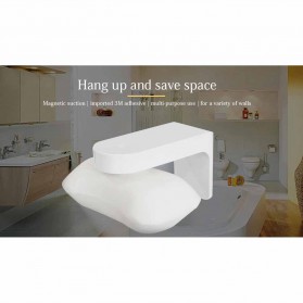 Happy Life Rak Tempat Sabun Magnetic Soap Holder - White - 7