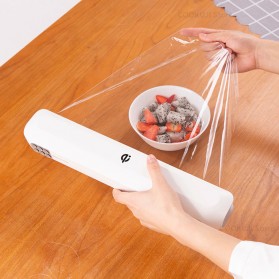 Alat Pembungkus Plastik Makanan Cling Wrap Cutter - G1 - White