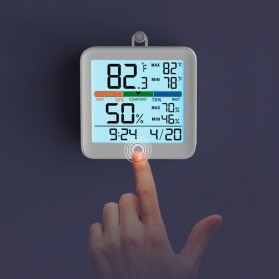 Perlengkapan Medis - Alat Pengukur Kelembapan Udara Temperature Humidity LCD Screen - White