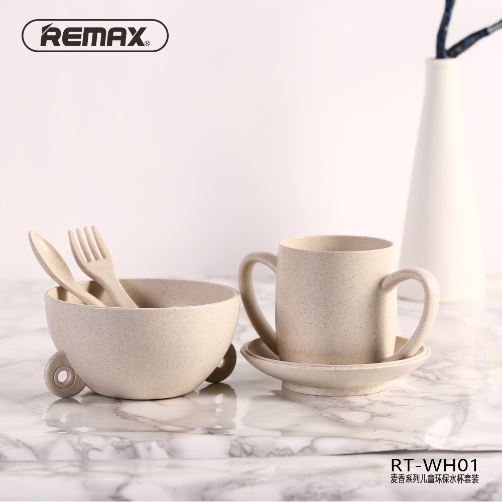 Remax Set Cangkir Mangkok Makan Bayi RT WH01 Cream