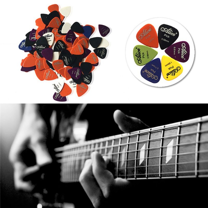 Alice Pick Gitar Akustik Frosted Face 24 PCS - Multi-Color 