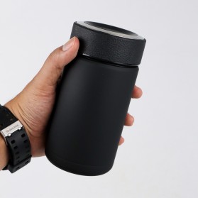 One Two Cups Botol Minum Thermos Mini Stainless Steel 400ML - K623 - Black - 5