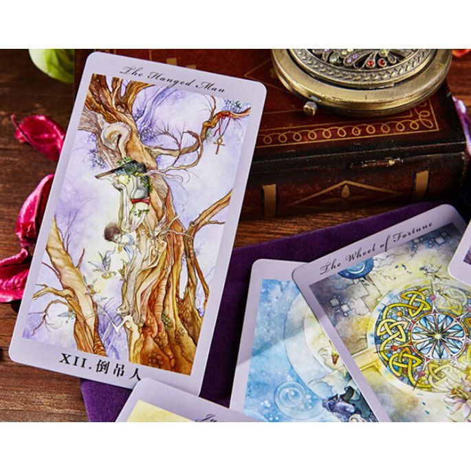 Kartu Tarot Flower Shadow Divination - Multi-Color ...