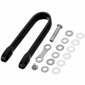 Fura Gantungan Kunci Aluminium U-Shape Key Holder - Black - 5