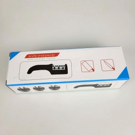 Pengasah Pisau Dapur Multifungsi Knife Sharpener Swift Sharp 3 Slot - CS-T01 - Black - 8