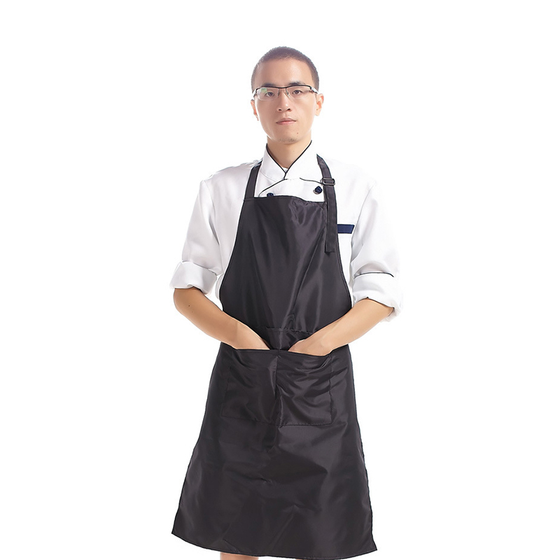  Celemek Koki Masak Work Apron Black JakartaNotebook com