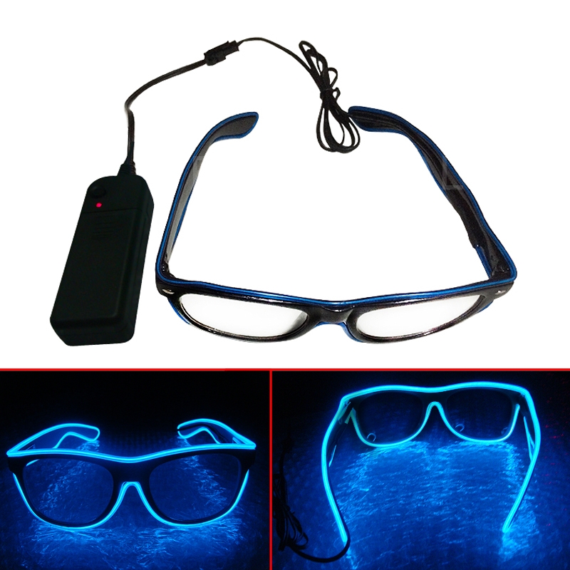  Kacamata DJ Glow LED EV400 JYJR0145 Blue 