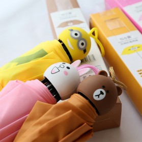Payung Lipat Model Bear Brown - Brown - 4
