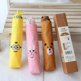 Payung Lipat Model Bear Brown - Brown - 6