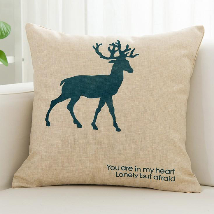  Sarung  Bantal  Kursi  45 x 45 CM Model  Deer Trip 