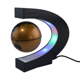 Lovely Dekorasi Rumah Magnetic Floating Globe - C3-2 - Golden
