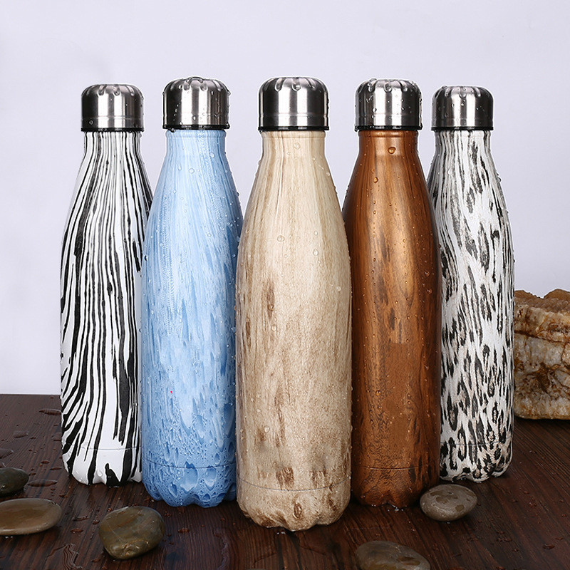 Botol Minum Model Wood 500ml Blue JakartaNotebook com Botol Minum Model Wood 500ml Blue JakartaNotebook com