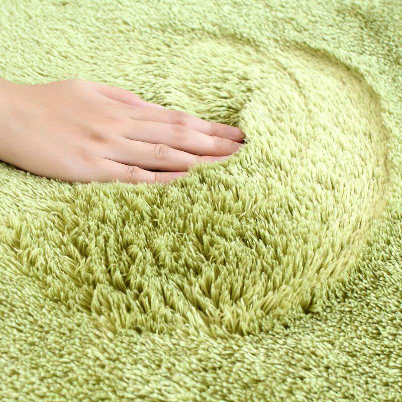  Karpet Bulu Model Bulat Dim 80CM Green 
