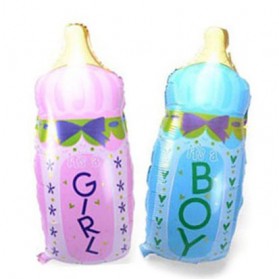 Balon Pesta Model Botol Susu - Blue - 2