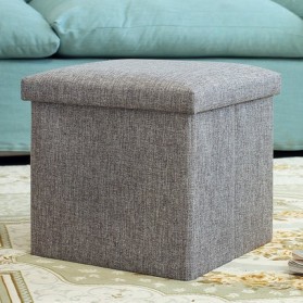 TaffHOME Sofa Kotak Penyimpanan Barang 30x30x30cm - L170402 - Gray