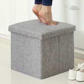 Sofa Kotak Penyimpanan Barang 30x30x30cm - L170402 - Gray - 2