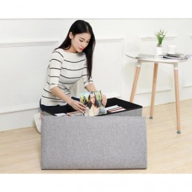 TaffHOME Sofa Kotak Penyimpanan Barang 50x30x30cm - L170402 - Gray