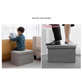 Sofa Kotak Penyimpanan Barang 50x30x30cm - L170402 - Gray - 2