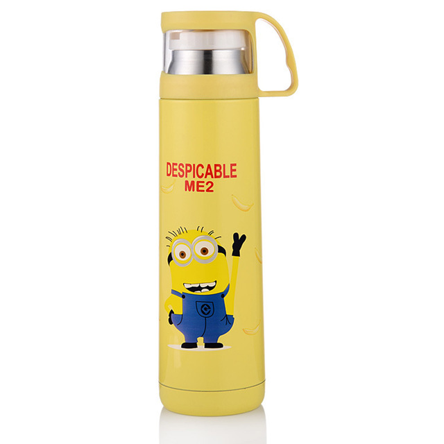  Botol  Thermos Kartun  Stainless Steel 500ML Yellow 