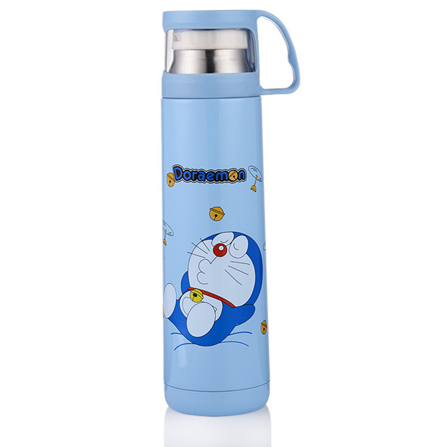  Botol  Thermos Kartun  Stainless Steel 500ML Blue 