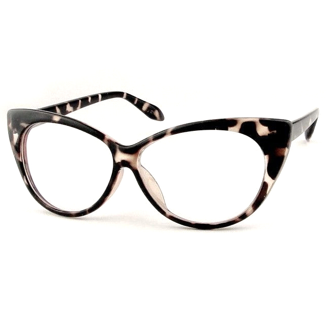  Kacamata  Wanita  Cat Eye Sunglasses  Classic Black Amoeba 
