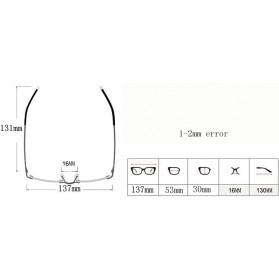 Kacamata Rabun Jauh Lensa Minus 3.5 - Black - JakartaNotebook.com