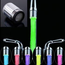 Faucet Light Keran Air LED 7 Warna dengan Konektor - WH-F03 - Silver - 1