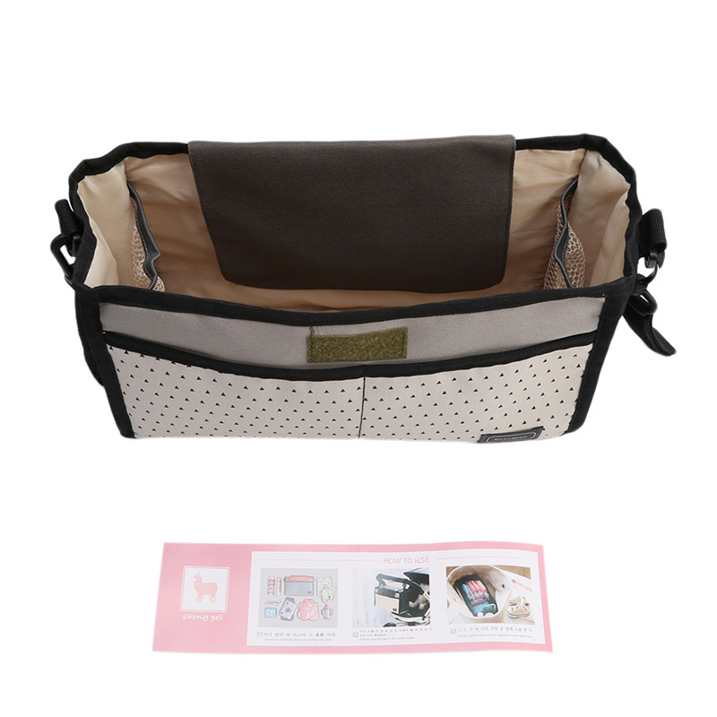 Tas Perlengkapan Bayi untuk Stroller Kereta Dorong Bayi Brown