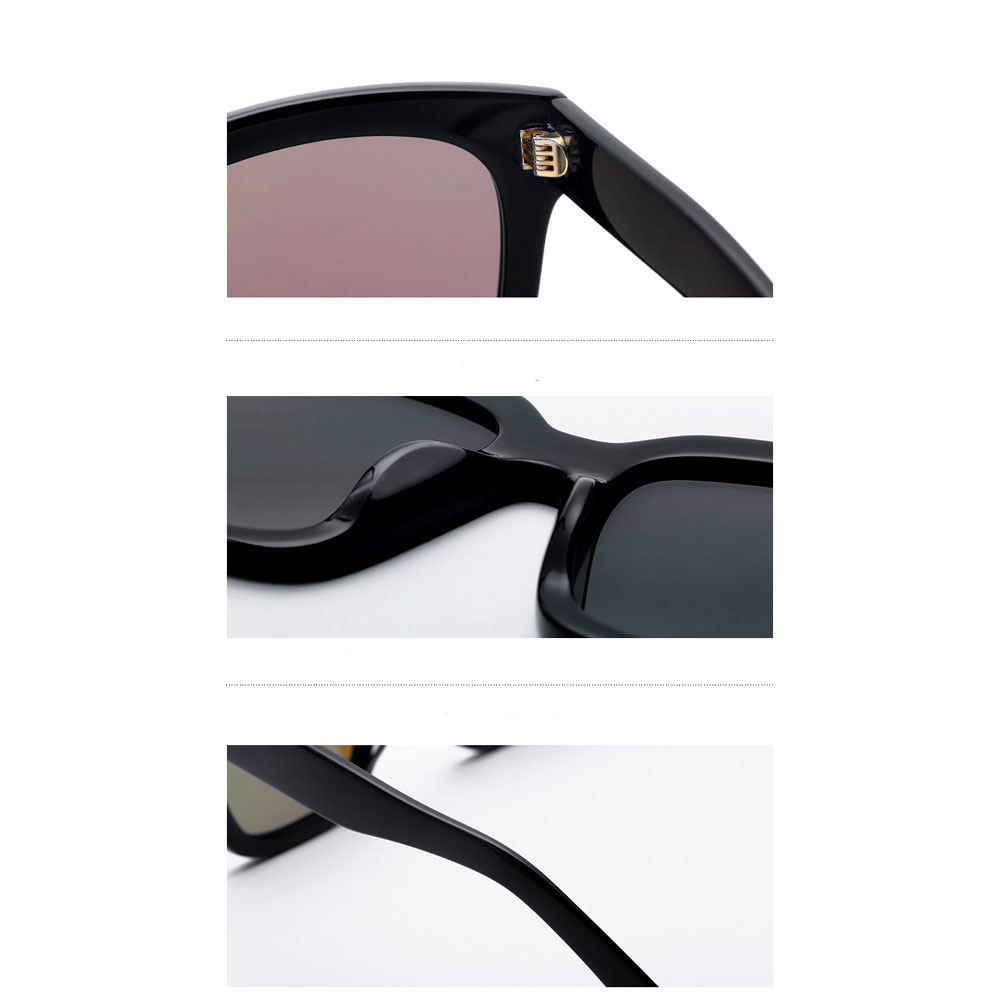  Kacamata Pria Korean V Style Polarized Sunglasses Black 