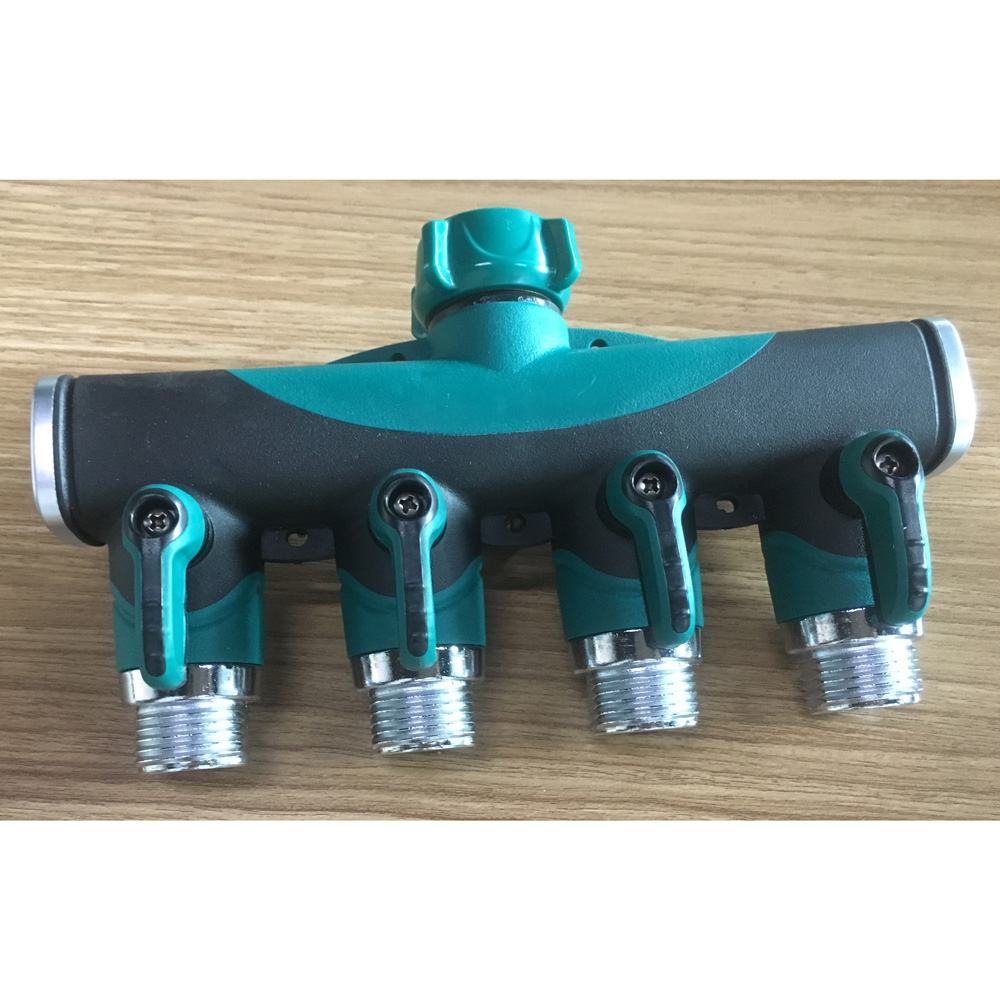 Splitter Selang Keran Air 3 4 Irigasi Taman Cabang 4 Black Green