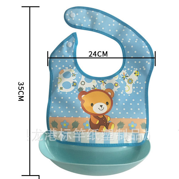 Celemek Bayi Anti Kotor Waterproof Blue Celemek Bayi Anti Kotor Waterproof Blue