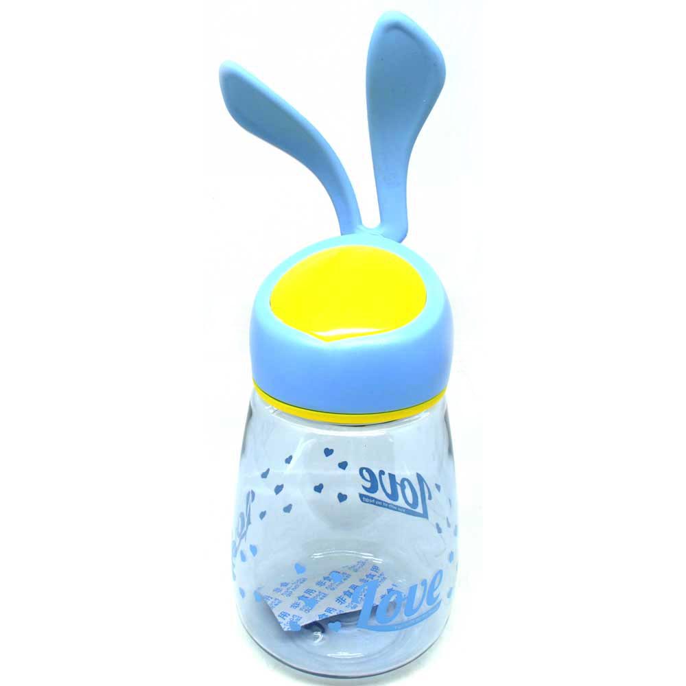  Botol  Minum Plastik  Lucu  Model Kelinci Blue 