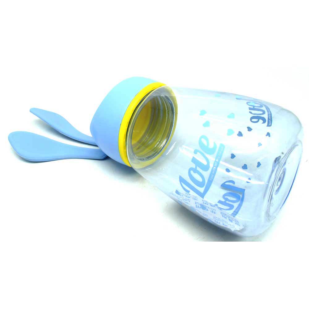  Botol  Minum Plastik  Lucu  Model Kelinci Blue 