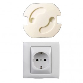 Safety Socket Plug Listrik EU Spring Style - ZC6001 - White