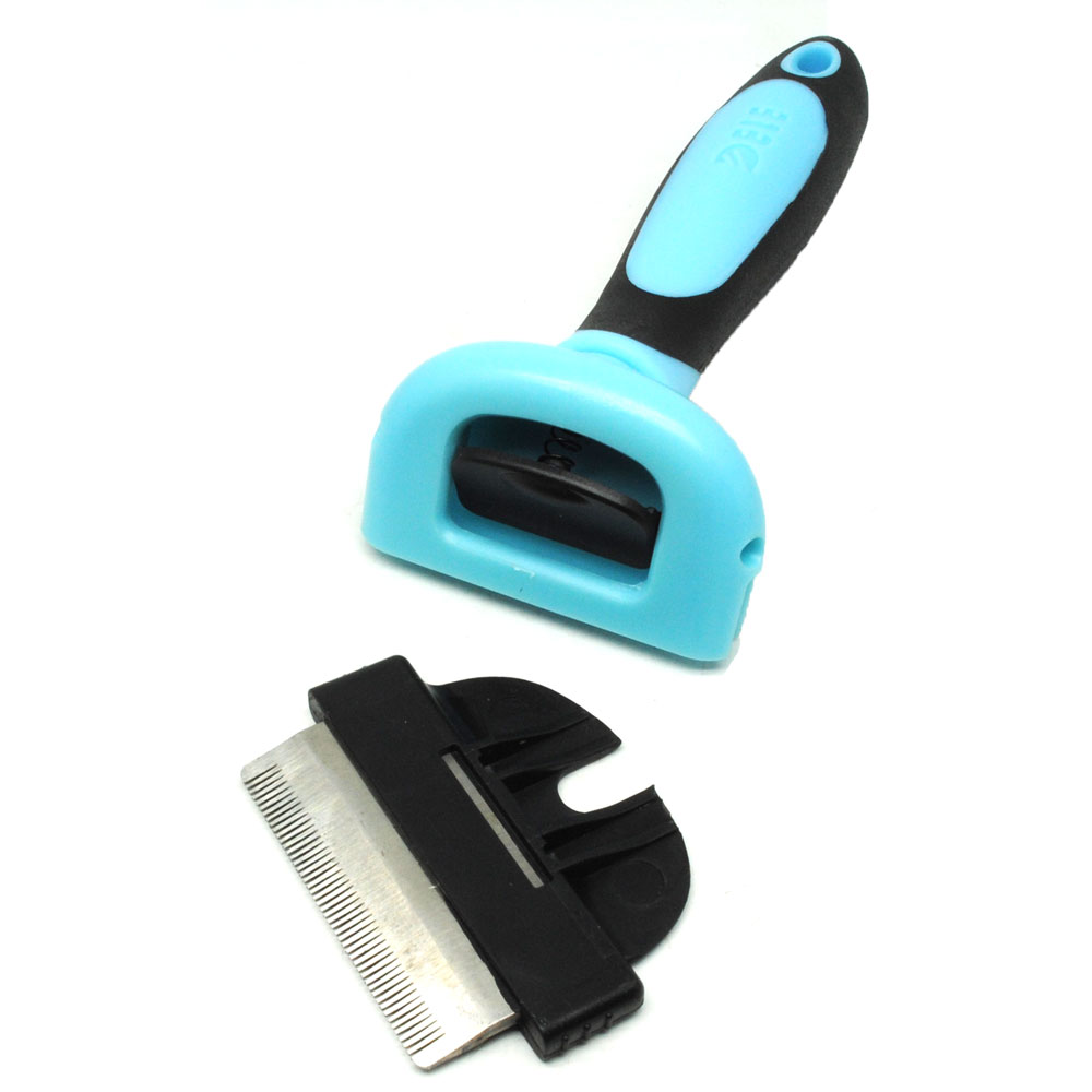 Sisir Cukur Grooming Trimmer Anjing dan Kucing - Size S - Blue - 2