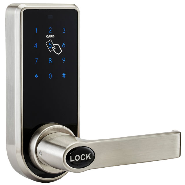 L&S Gagang Pintu Rumah Elektrik Touchsreen Digital Door Lock Smart Home - Silver - 1