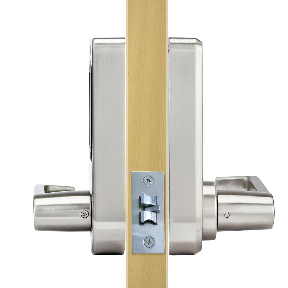 L&S Gagang Pintu Rumah Elektrik Touchsreen Digital Door Lock Smart Home - Silver - 3