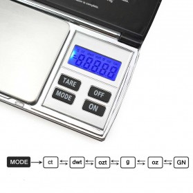 Taffware Digipounds Timbangan Emas Mini Pocket 0.5kg Akurasi 0.01g - UF200H - Silver - 8